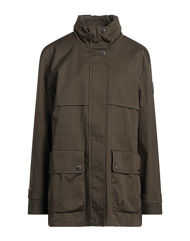 WOOLRICH Full-length jacket Military green 100% Cotton, Polyamide