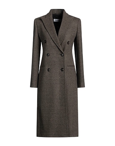 MAX MARA Coat Khaki 100% Cashmere