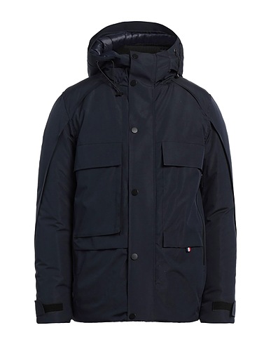 GABARDINE Jacket Navy blue 100% Polyester