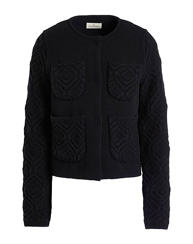BRUNO MANETTI Jacket Black 96% Virgin Wool, 4% Nylon