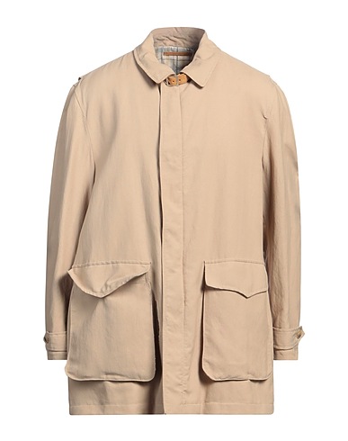 PAL ZILERI Jacket Beige 54% Abaca, 46% Polyamide, Leather