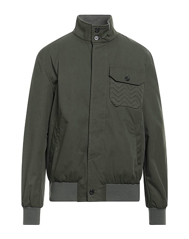 MISSONI Giubbotto Verde scuro 75% Cotone, 25% Poliammide