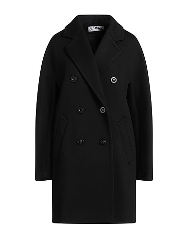 MAX MARA Coat Black 48% Polyester, 41% Virgin Wool, 11% Polyamide