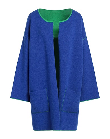 LANA D'ORO Cappotto Blu 100% Cachemire