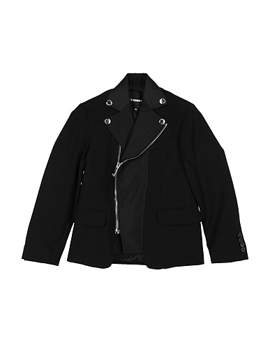 LES HOMMES Blouson Noir 65% Viscose, 30% Polyamide, 5% Élasthanne