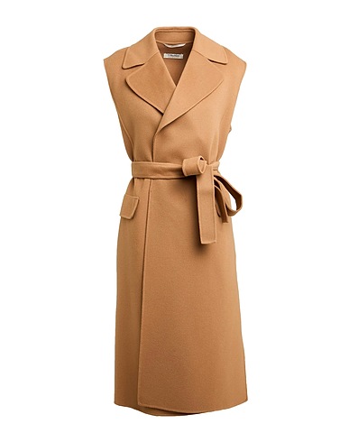 'S MAX MARA Coat Camel 100% Virgin Wool