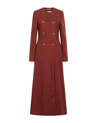 ROCHAS Coat Brown 65% Alpaca wool, 20% Polyamide, 15% Virgin Wool