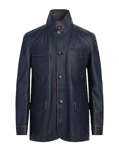 TOD'S Jacket Midnight blue 100% Lambskin