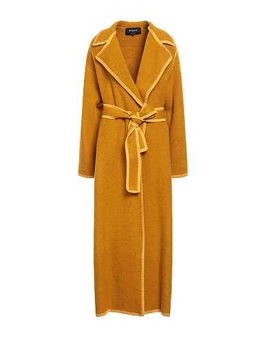 ROCHAS Coat Mustard 75% Alpaca wool, 20% Polyamide, 5% Virgin Wool
