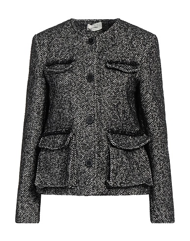 VICOLO Μπουφάν Μαύρο 80% Πολυεστέρας, 15% Ακρυλικό, 5% Άλλες ίνες