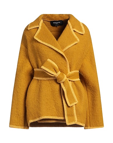 ROCHAS Cappotto Senape 75% Lana di alpaca, 20% Poliammide, 5% Lana Vergine