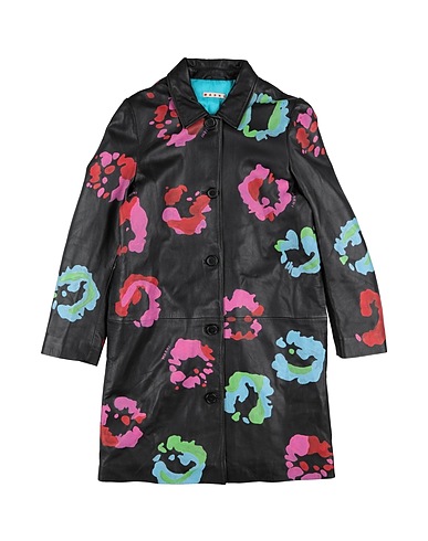 MARNI Coat Black 100% Sheepskin