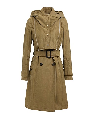 TOD'S Cabanjacke & Zweireiher Militärgrün 77% Baumwolle, 23% Nylon, Harz