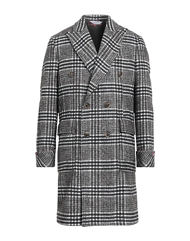 BOTTEGA MARTINESE Coat Dark brown 43% Cotton, 34% Virgin Wool, 23% Polyamide