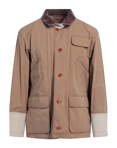 TOD'S Jacket 45% Cotton, 39% Polyester, 16% Polyamide, Cow leather