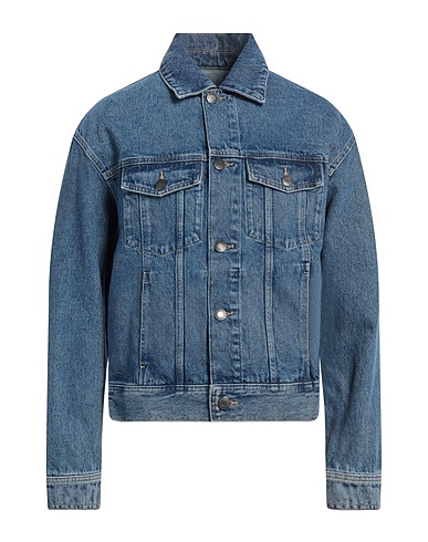 AMI ALEXANDRE MATTIUSSI Denim jacket Blue 100% Cotton