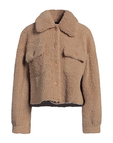ROCHAS Teddy Coat Beige 100% Shearling