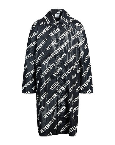VETEMENTS Lange Jacke Schwarz 100% Polyamid
