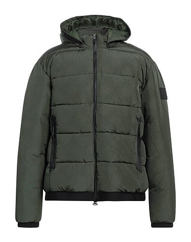 EA7 Shell jacket Dark green 100% Polyamide, Polyester, Elastane