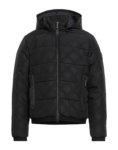 EA7 Shell jacket Black 100% Polyamide, Polyester, Elastane