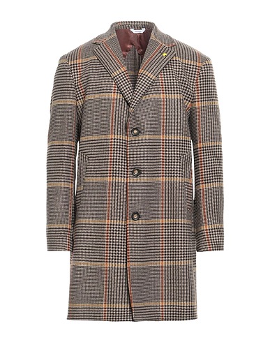ALESSANDRO GILLES Coat Camel 60% Wool, 25% Polyester, 10% Polyamide, 5% Elastane