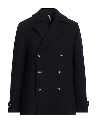 ALESSANDRO GILLES Coat Midnight blue 70% Polyester, 30% Wool