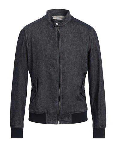 TELERIA ZED Jacke Blau 53% Baumwolle, 45% Leinen, 2% Elastan
