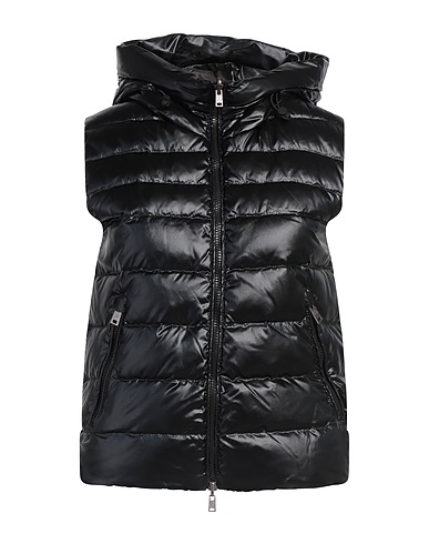 PEOPLE OF SHIBUYA Gilet Black 53% Polyester, 47% Polyamide