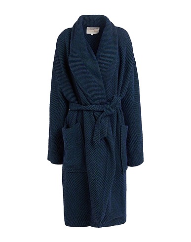 ALESSIA SANTI Mantel Blau 46% Acryl, 27% Polyester, 23% Wolle, 4% Andere Fasern