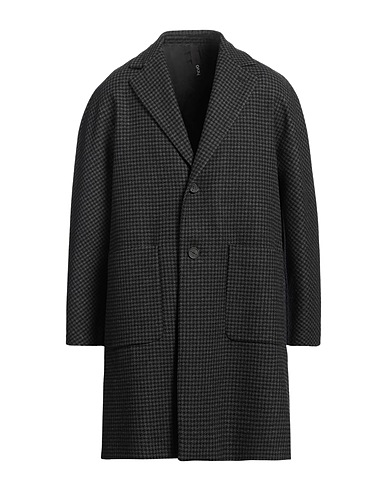 HEVÒ Coat Black 70% Wool, 25% Polyamide, 5% Other Fibres