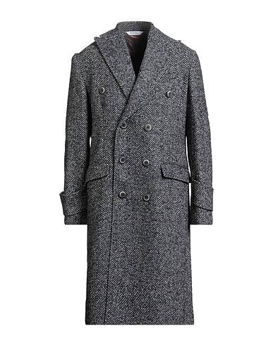 BOTTEGA MARTINESE Coat Midnight blue 60% Wool, 20% Polyamide, 15% Acrylic, 5% Polyester