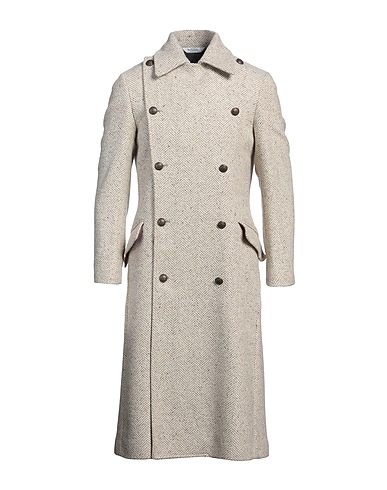 BOTTEGA MARTINESE Coat Beige 60% Wool, 20% Polyamide, 15% Acrylic, 5% Polyester
