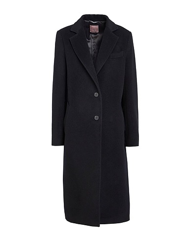 FEDERICA GARONI COLLECTION Mantel Schwarz 100% Schurwolle