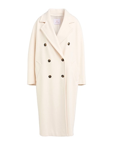 WHITE WISE Cappotto Avorio 52% Acrilico, 42% Poliestere, 6% Lana