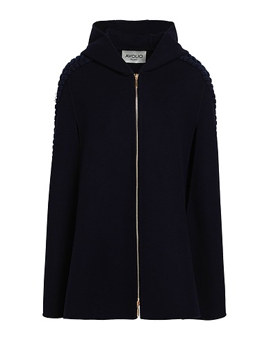 AVOLIO Milano Cappa Blu notte 90% Lana Vergine, 10% Cachemire