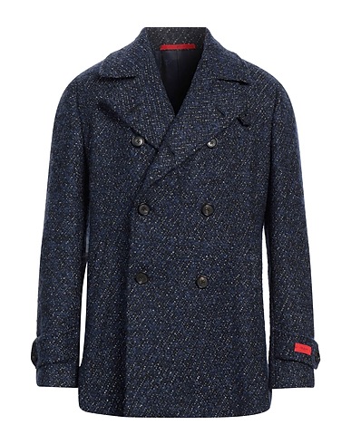 ISAIA Cabanjacke & Zweireiher Marineblau 65% Wolle, 20% Mohairwolle, 8% Wolle vom Baby-Lama, 7% Polyamid