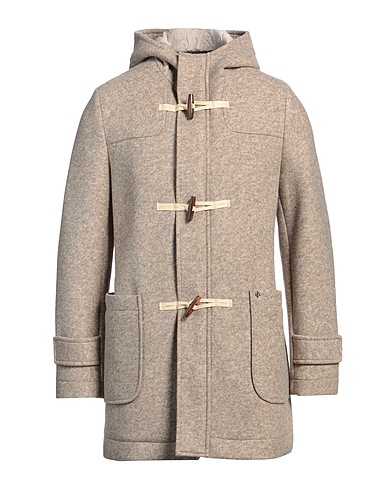 DISTRETTO 12 Coat Beige 44% Viscose, 35% Polyester, 21% Virgin Wool