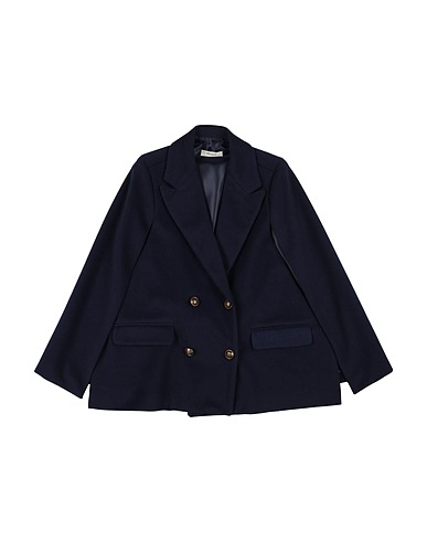 VICOLO Coat GIRL Navy blue 100% Polyester