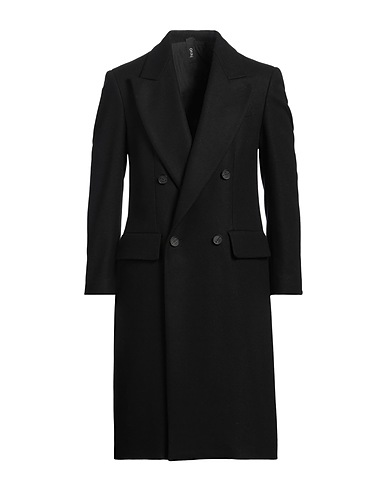 HEVÒ Coat Black 80% Virgin Wool, 20% Polyamide