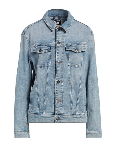 KARL LAGERFELD Cazadora vaquera Azul marino 91% Algodón, 7% Poliéster, 2% Elastán