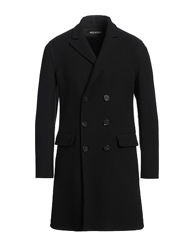 NEIL BARRETT Coat Black 100% Virgin Wool