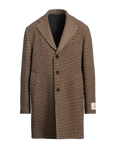PAOLONI Coat Camel 100% Virgin Wool