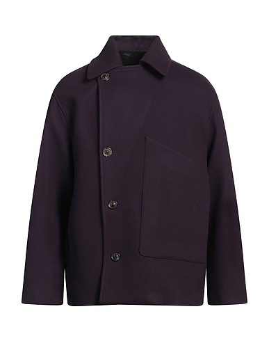 LARDINI Cabanjacke & Zweireiher Dunkelviolett 80% Wolle, 20% Polyamid