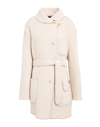 EMPORIO ARMANI Coat Beige 42% Virgin Wool, 20% Mohair wool, 20% Alpaca wool, 18% Polyamide