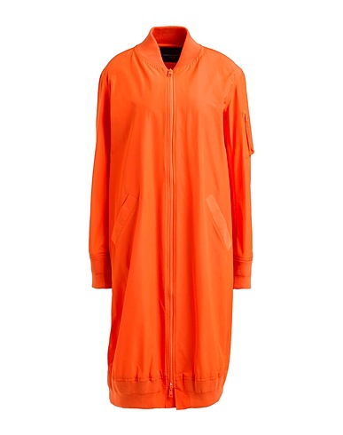 ROBERTO COLLINA Full-length jacket Orange 58% Polyester, 42% Cotton