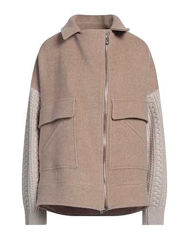 ELEVENTY Coat Sand 80% Wool, 20% Cashmere
