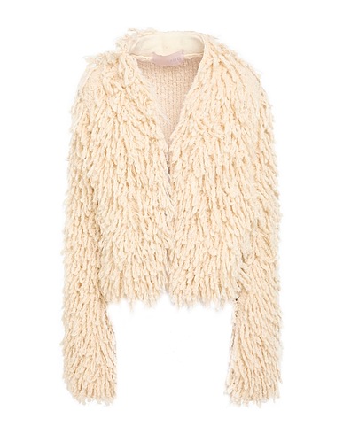 CIRCUS HOTEL Cardigan Ivory 62% Acetate, 18% Polyester, 8% Wool, 8% Viscose, 4% Alpaca wool