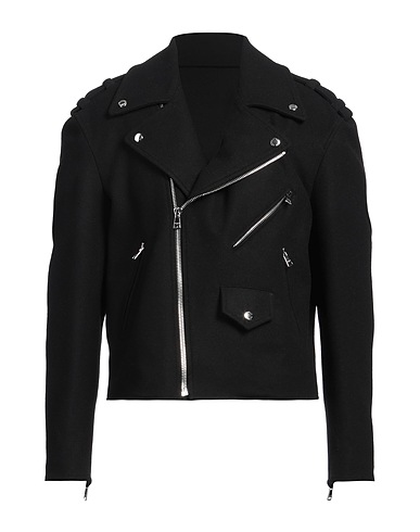 BALMAIN Giacca biker Nero 80% Lana, 20% Poliammide