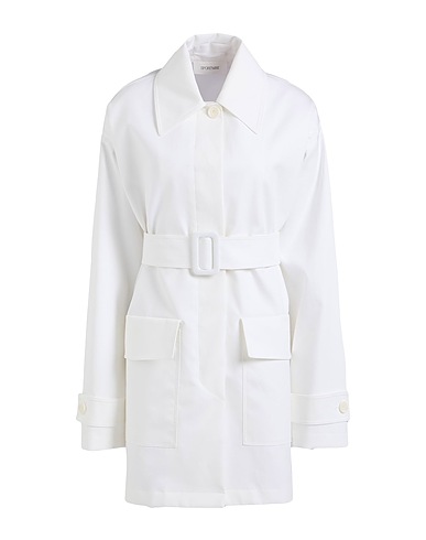 SPORTMAX Full-length jacket White 100% Cotton