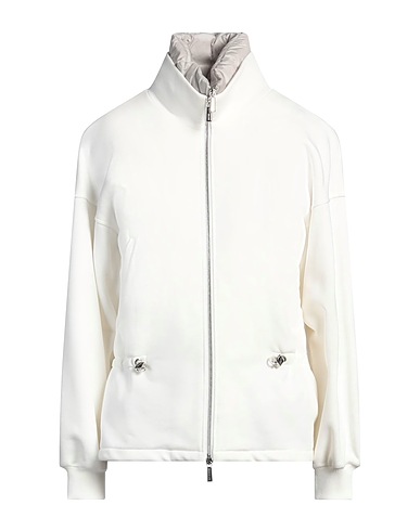 MOORER Jacket White 100% Cotton, Polyamide